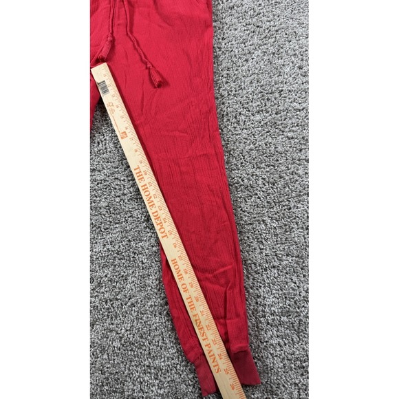 Aerie Womens Gauze Viscose Pull On Jogger Pants Red XS - Picture 6 of 6